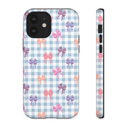 Cute Bow Pattern iPhone Case - Tough Cases for Girls & Women