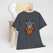 Viking Warrior Unisex Heavy Cotton Tee - Bold Graphic Tee for Norse Mythology Fans