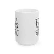 Family Makes This House a Home Ceramic Mug - 11oz/15oz - Perfect Gift for Family Gatherings and Home Decor