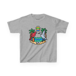 Tropical Birds Kids Tee - Fun Wildlife Design for Summer Adventures