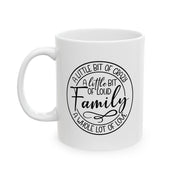 Personalized Family Ceramic Mug - Customizable 11oz & 15oz Sizes