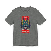 Merge Graphic Unisex Jersey Tee - Bold Skull & Dragon Design