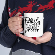 Family is the Heart of the Home Ceramic Mug - 11oz & 15oz