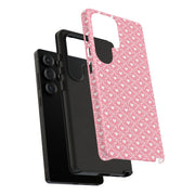 Cute Patterned Samsung Galaxy Phone Case - Tough Cases with Pink Hearts