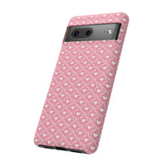 Pink Heart Pattern Tough Google Pixel Phone Case - Cute and Durable Protection
