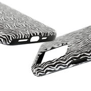 Zebra Print Tough Phone Case - Durable Protection for Style and Function