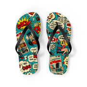 Superhero Comic Flip Flops - Fun Summer Sandals for Beach Lovers