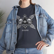 Devotree Skull Wings Unisex Heavy Cotton Tee - Edgy Graphic T-Shirt for Alternative Lifestyle