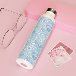 Elegant Floral Slim Water Bottle - Stylish and Eco-Friendly Hydration