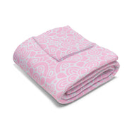 Cozy Pink Floral Arctic Fleece Blanket for Warmth and Comfort
