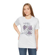 Floral Snake Unisex Jersey Tee - Stylish Graphic T-Shirt for Nature Lovers