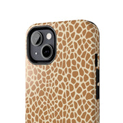 Giraffe Print Tough Phone Case for Animal Lovers