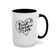 Best Grandma Ever Accent Coffee Mug - Perfect Gift for Mother's Day and Grandparent Celebrations