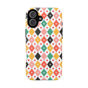 Colorful Playing Card Pattern Tough Case for iPhone