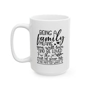 Inspiring Family Quote Ceramic Mug - Perfect Gift for Loved Ones