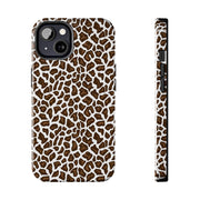 Stylish Leopard Print Tough Phone Case - Durable Protection for Your Device