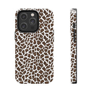 Stylish Leopard Print Tough Phone Case - Durable Protection for Your Device