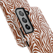 Stylish Zebra Print Tough Phone Case - Durable Protection & Trendy Design