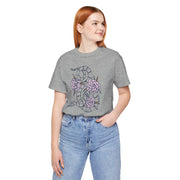 Floral Snake Unisex Jersey Tee - Stylish Graphic T-Shirt for Nature Lovers