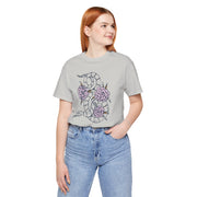 Floral Snake Unisex Jersey Tee - Stylish Graphic T-Shirt for Nature Lovers