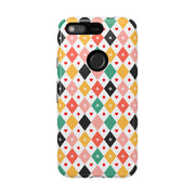 Colorful Diamond Pattern Google Pixel Phone Case - Tough Cases