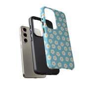 Floral Tough Samsung Galaxy Phone Case - Daisy Design for Summer Vibes