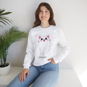 Cute Cat Character Unisex Heavy Blend™ Crewneck Sweatshirt