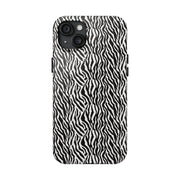Zebra Print Tough Phone Case - Durable Protection for Style and Function