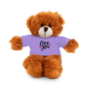 Cute Stuffed Animal with 'Love You' Tee - Perfect Gift for Kids and Beloved Ones