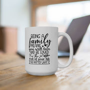 Inspiring Family Quote Ceramic Mug - Perfect Gift for Loved Ones