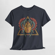 Bohemian Graphic Unisex Heavy Cotton Tee – Vintage Beetle Design