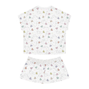 Whimsical Butterfly Women's Short Pajama Set - Cozy & Colorful Sleepwear