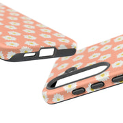 Daisy Pattern Tough Samsung Galaxy Phone Case - Floral Design for Stylish Protection