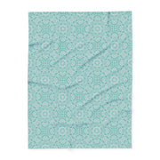 Cozy Floral Arctic Fleece Blanket for Home Decor