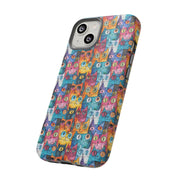 Playful Cat iPhone Case - Tough & Colorful Design