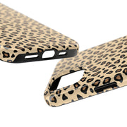 Leopard Print Tough Phone Case - Stylish Protection for Your Device
