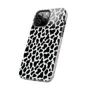 Stylish Cow Print Tough Phone Case - Durable Protection for Animal Lovers