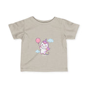 Cute Unicorn Infant Tee with Balloon - Perfect Gift for Birthdays and Celebrations