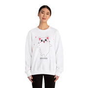 Cute Cat Character Unisex Heavy Blend™ Crewneck Sweatshirt