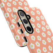 Daisy Pattern Tough Samsung Galaxy Phone Case - Floral Design for Stylish Protection