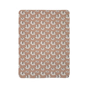 Cozy Floral Fleece Sherpa Blanket for Home Decor