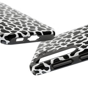 Stylish Cow Print Tough Phone Case - Durable Protection for Animal Lovers