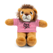 Cute Stuffed Animal with 'Love You' Tee - Perfect Gift for Kids and Beloved Ones