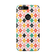 Colorful Diamond Pattern Google Pixel Phone Case - Tough Cases