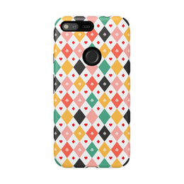Colorful Diamond Pattern Google Pixel Phone Case - Tough Cases