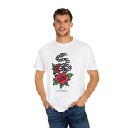 Devotree Snake & Roses Unisex Garment-Dyed T-Shirt