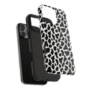 Stylish Cow Print Tough Phone Case - Durable Protection for Animal Lovers