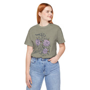 Floral Snake Unisex Jersey Tee - Stylish Graphic T-Shirt for Nature Lovers