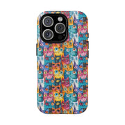 Playful Cat iPhone Case - Tough & Colorful Design