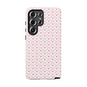 Stylish Samsung Galaxy Phone Case with Pink Ribbon Design